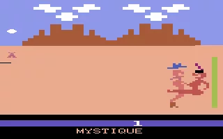 Swedish Erotica: Custer&#x27;s Revenge Atari 2600 Title screen and game demo mode