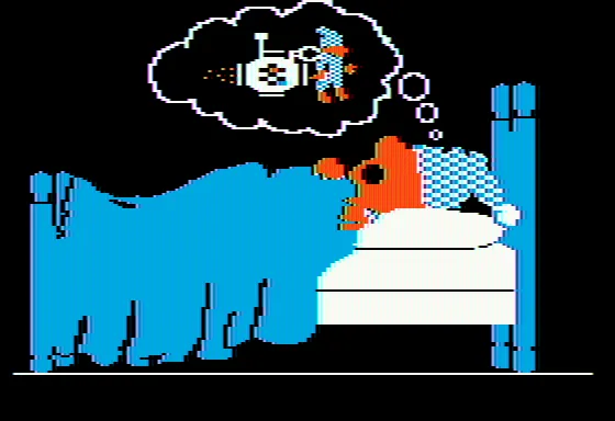 Robot Odyssey Apple II Waking up for the journey to Robotropolis itself.