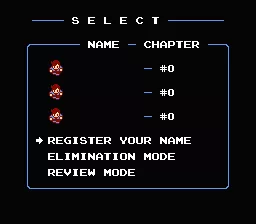 Zoda&#x27;s Revenge: Star Tropics II NES Registering your name