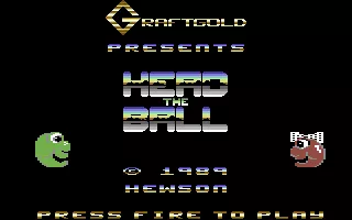 4th Dimension Commodore 64 Head the Ball: Title Screen