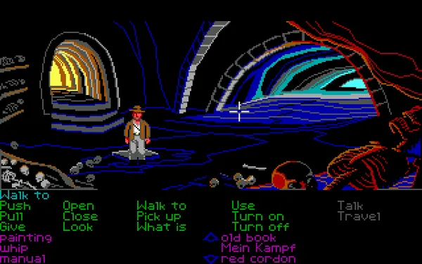 Indiana Jones and the Last Crusade: The Graphic Adventure DOS In the catacombs (EGA)