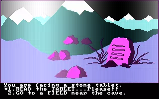 Troll&#x27;s Tale PC Booter Stone tablet (CGA) 