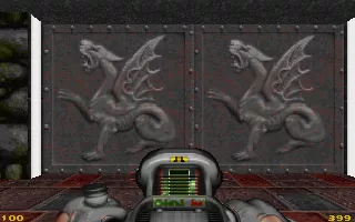 Strife DOS Beautiful doors. You&#x27;ll see a lot of this design in the game. Check our my new powerful weapon, too