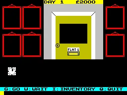 Minder ZX Spectrum Visiting Terry&#x27;s flat. He&#x27;s not home.