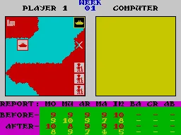 World War I ZX Spectrum Start of the game