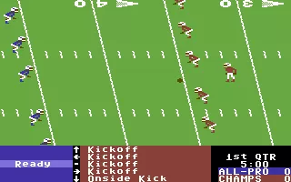 4th &#x26; Inches Commodore 64 Ready for kickoff
