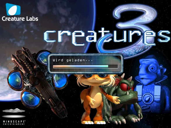 Creatures 3 Windows Loading screen (German version)