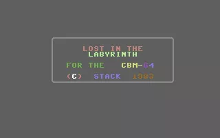 Lost in the Labyrinth Commodore 64 Title Screen