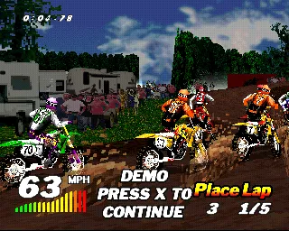 VMX Racing PlayStation Demo.