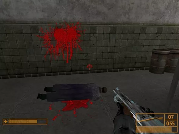 Sniper: Path of Vengeance Windows Special attention is given to bright crimson blood splatters.