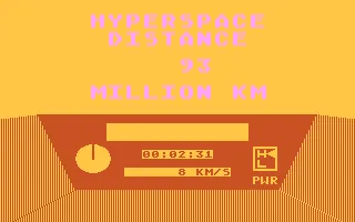 The Halley Project: A Mission In Our Solar System Atari 8-bit Hyperspace distance