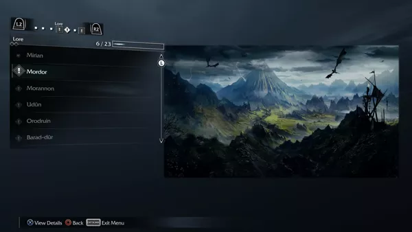 Middle-earth: Shadow of Mordor PlayStation 4 Unlockable info about the lore, characters, locations, beastiary and items