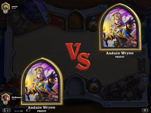 Hearthstone: Heroes of WarCraft iPad Two priests duelling