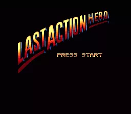 Last Action Hero Genesis Title screen