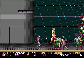 Rolling Thunder 2 Genesis The boss unleashes hordes of enemies.