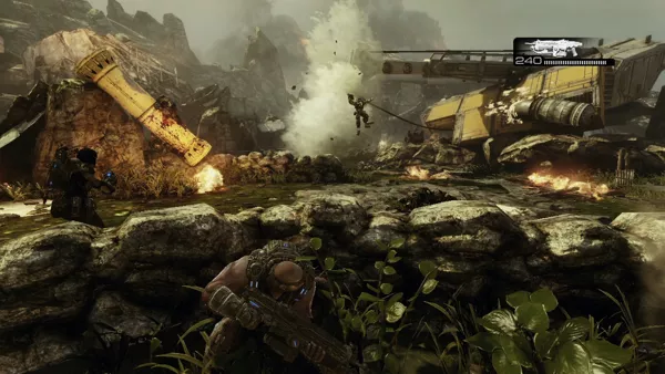 Gears of War 3 Xbox 360 Erupting enemies