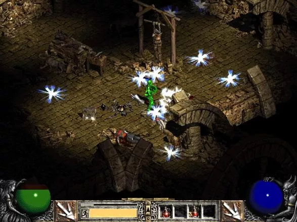Diablo II Windows Turning green indicates you&#x27;re poisoned
