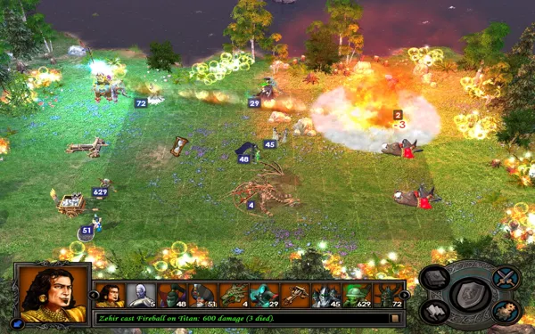 Heroes of Might and Magic V Windows Casting a Fireball spell