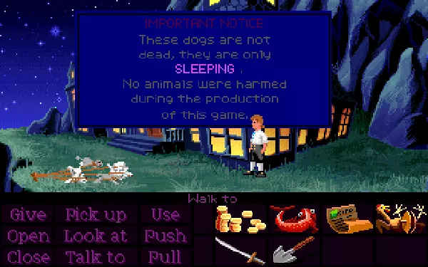 The Secret of Monkey Island: Enhanced Version DOS No animals were harmed in this game