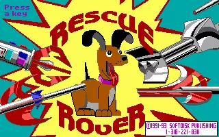 Rescue Rover DOS Title Screen