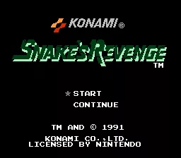 Snake&#x27;s Revenge NES Title Screen (PAL version)
