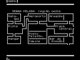 Serra Pelada ZX Spectrum Partial map (airport and nearby areas)