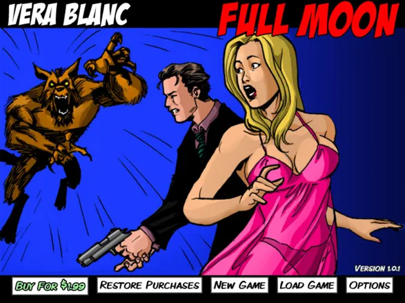 Vera Blanc: Episode 1 - Full Moon iPad Title and main menu