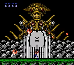 Contra NES Gromaides now has glowing eyes in the Japanese version.