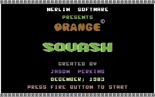 Orange Squash Commodore 64 Title Screen