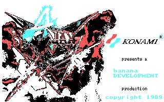 Ajax DOS Title screen using one of the available alternative CGA palettes
