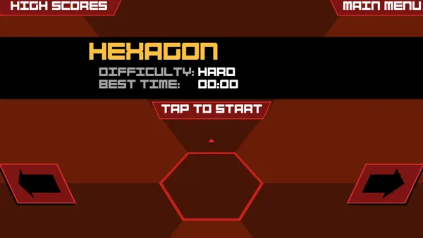 Super Hexagon Android Lowest difficulty mode (&#x27;Hard&#x27;)
