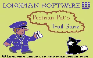 Postman Pat&#x27;s Trail Game Commodore 64 Loading Screen