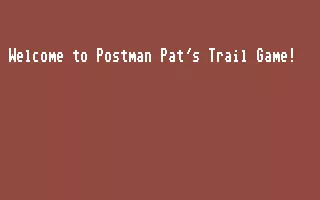 Postman Pat&#x27;s Trail Game Commodore 64 Title Screen