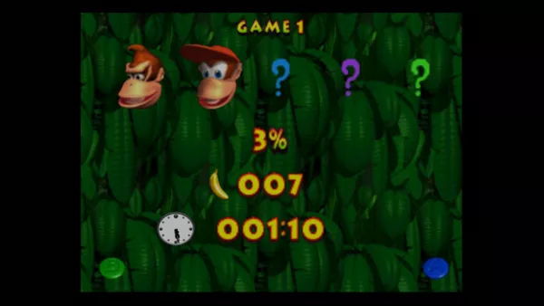 Donkey Kong 64 Wii U File Select 