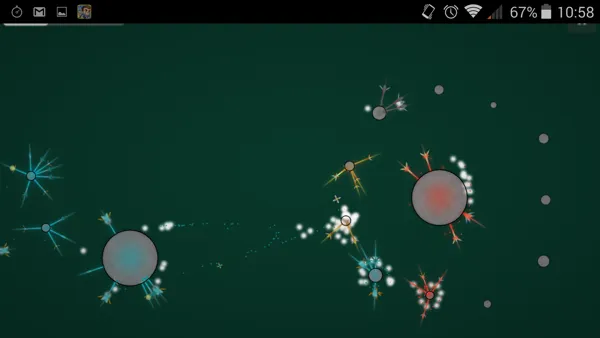Eufloria HD Android Conquering planets.