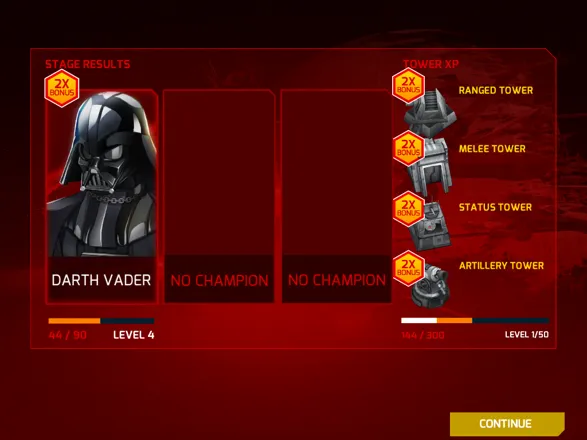 Star Wars: Galactic Defense iPad Vader has upgraded