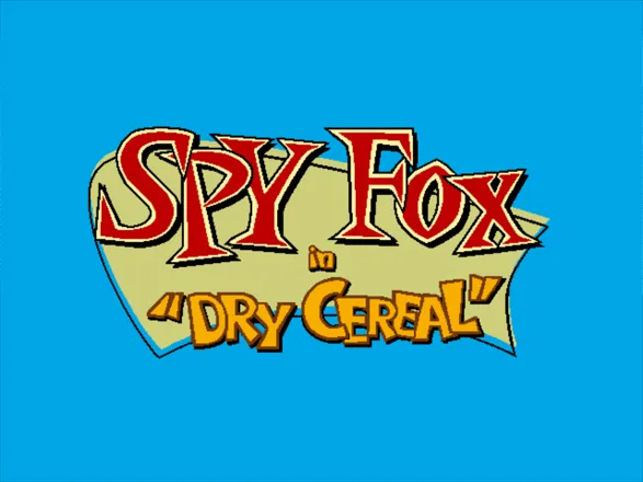 Spy Fox in &#x22;Dry Cereal&#x22; iPad Opening story title screen