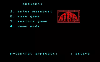 Marsport Amstrad CPC Title Screen