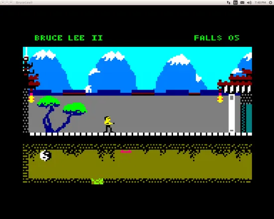 Bruce Lee II Linux Starting out (Amstrad CPC mode)