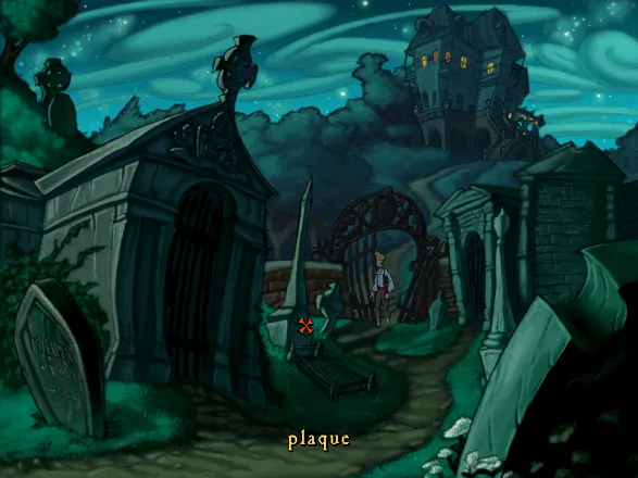 The Curse of Monkey Island Windows Blood Island is significantly darker. You explore a graveyard...