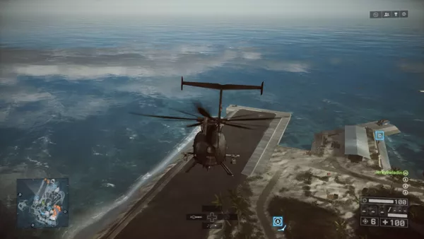 Battlefield 4 Xbox One Flying a Scout Helicopter (AH-6 Little Bird)