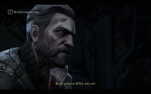 Game of Thrones Windows &#x3C;i&#x3E;Episode 1&#x3C;/i&#x3E;: as with many Telltale games it is shown when a character will remember an action or an answer.