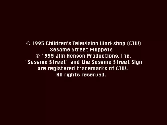 Sesame Street: Let&#x27;s Make a Word! Windows Legal Copyright Notice