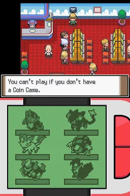 Pok&#xE9;mon Platinum Version Nintendo DS And you can&#x27;t play at all in European releases, due to PEGI&#x27;s stricter ratings for games with gambling.