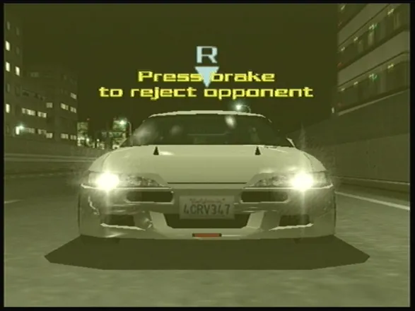 Tokyo Xtreme Racer 2 Dreamcast Nice shot of my car as I get someone all up in my face. 