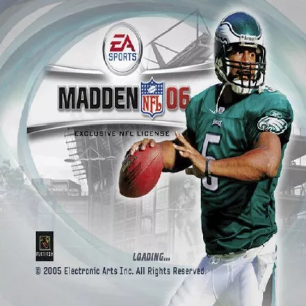Madden NFL 06 PlayStation 2 The title screen