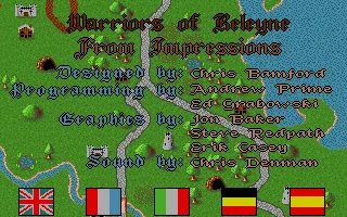 Warriors of Releyne Amiga Title screen/credits