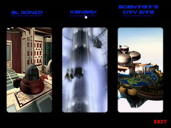Zero Zone Windows From every computer terminal in the game, you can access your private account (left image), the Kanary website (middle image) and specific parts the public database (right image).