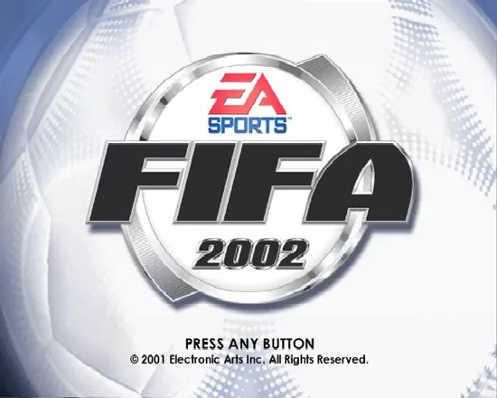 FIFA Soccer 2002: Major League Soccer PlayStation 2 The game&#x27;s title screen appears at the end of an animated introduction sequence