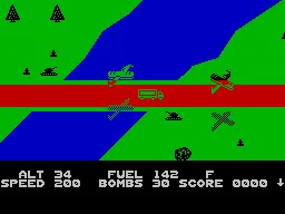 Blue Max ZX Spectrum Bridge. This is not a River Raid. Bridges here it&#x27;s just one more goal.